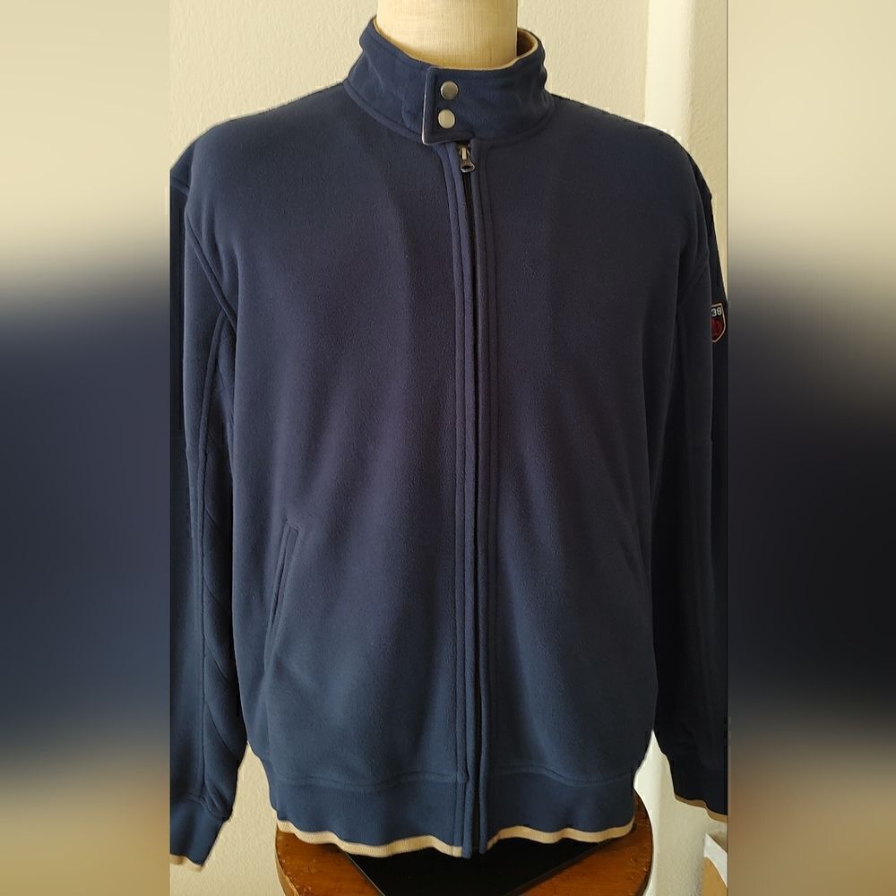 Scappino Men's Jacket With Zipper Stand Collar Size XL